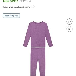 Long sleeve crew neck and leggings set Heather fiction fig size 8-10 kid…